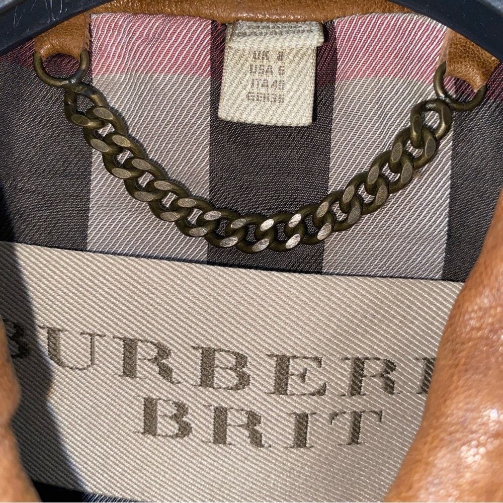 Burberry Brit Iconic Loseley Quilted Leather Jacket - Brown - Picture 6 of 16